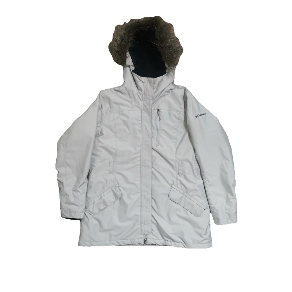 Columbia BEVERLY MOUNTAIN II Women's XL4056 Omni-Heat Winter Jacket Gray No Belt